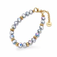 Pulsera Manu Bracelets and More Mujer Lumina in Acero Cristallo KR11G-AR